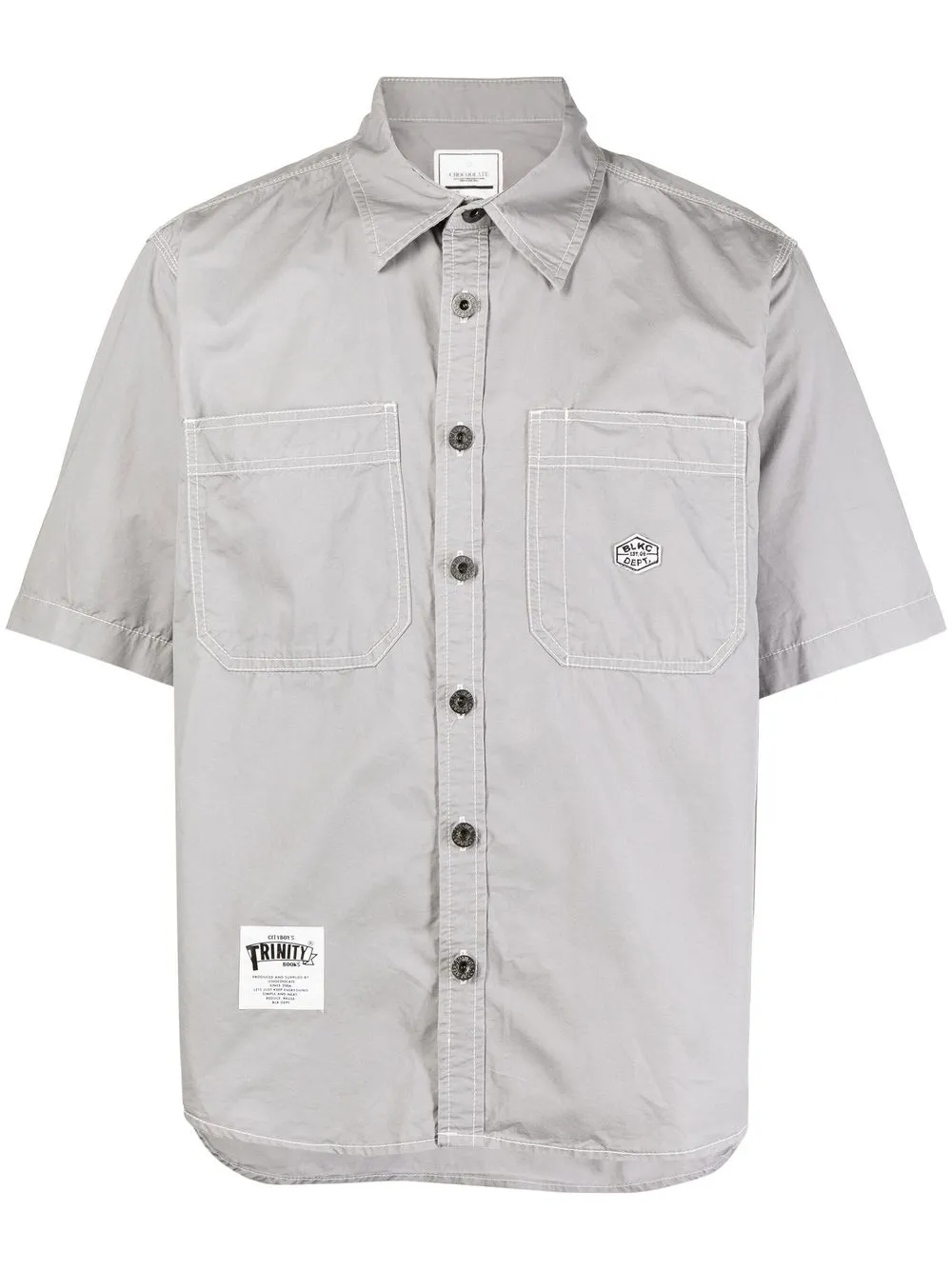 

CHOCOOLATE camisa manga corta con parche del logo - Gris