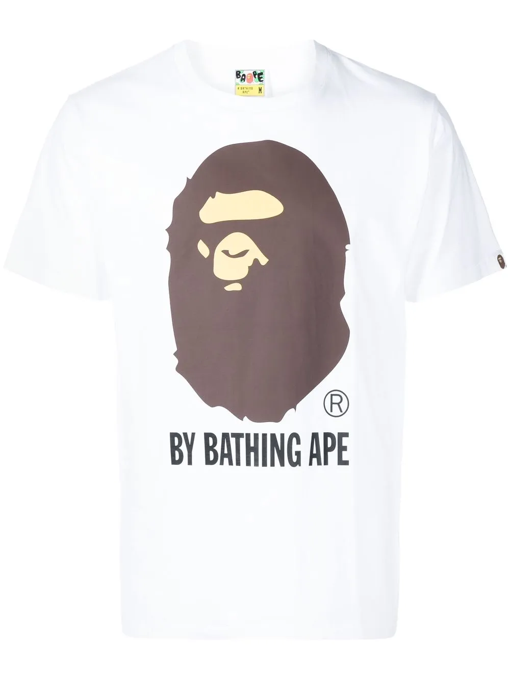 

A BATHING APE® playera con estampado Ape Head - Blanco