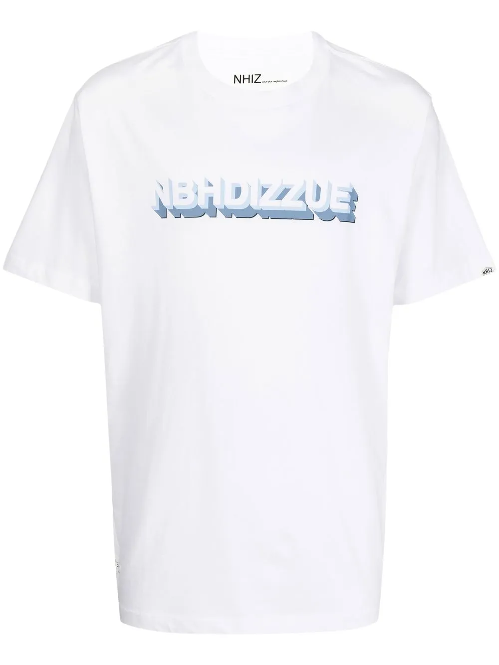 

izzue playera NBHD con logo estampado - Blanco