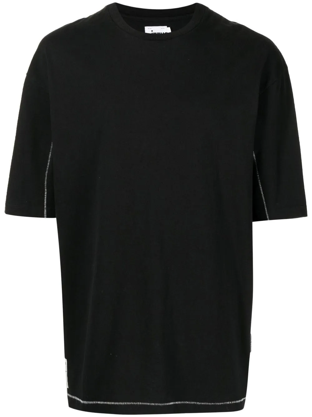 

izzue graphic-print cotton T-shirt - Black