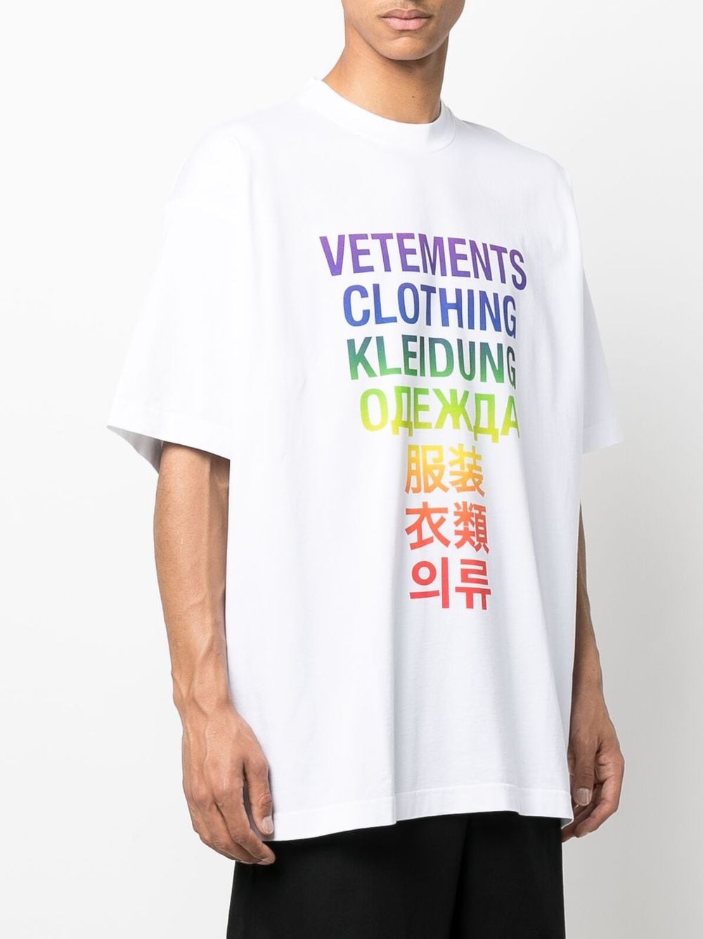 VETEMENTS logo-print Oversized T-shirt - Farfetch