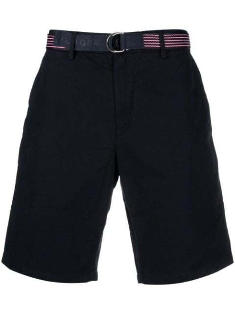 Tommy Hilfiger belted cotton shorts