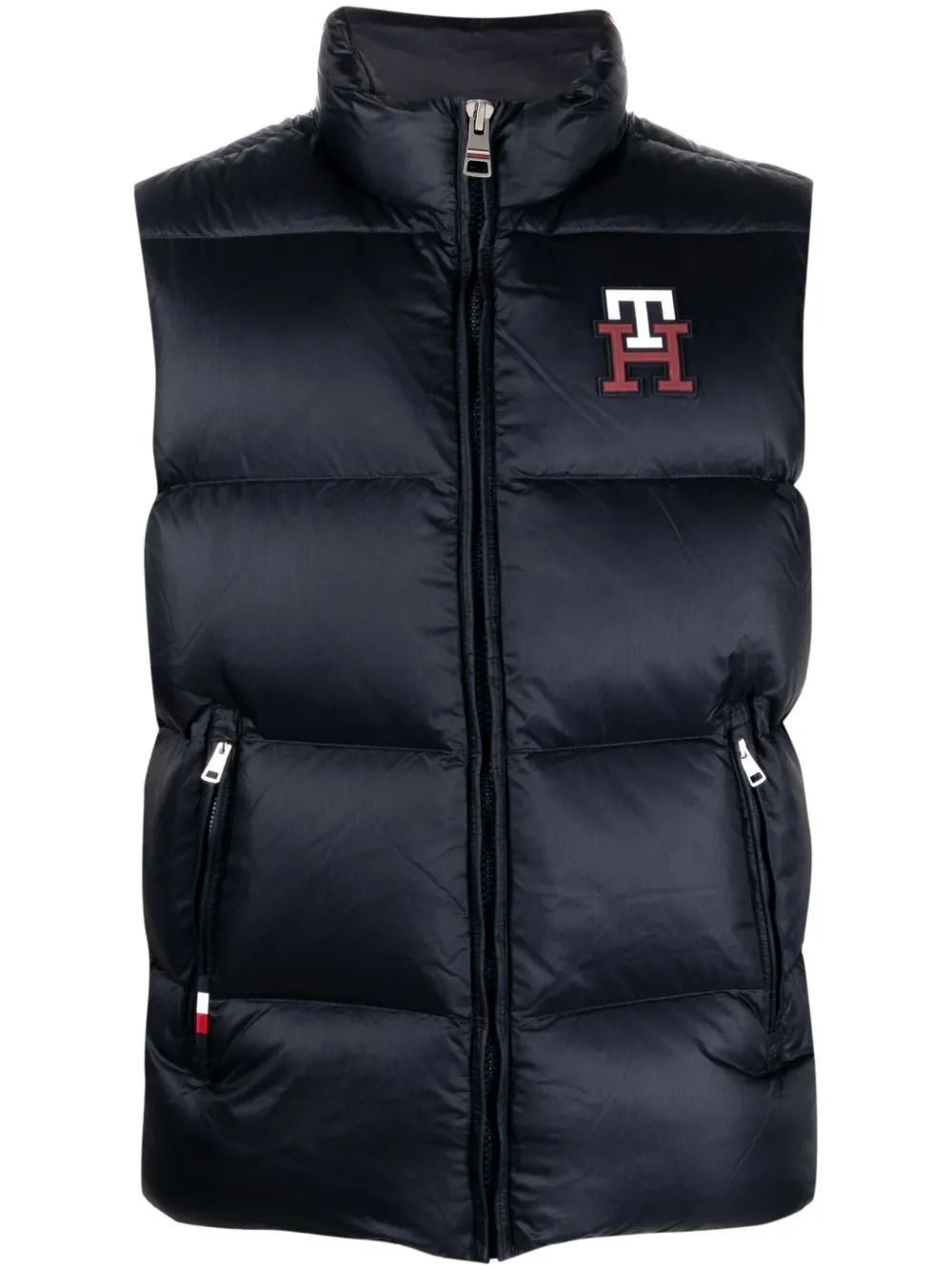 Tommy Hilfiger logo-patch down-padded jacket | Blue | Image 1