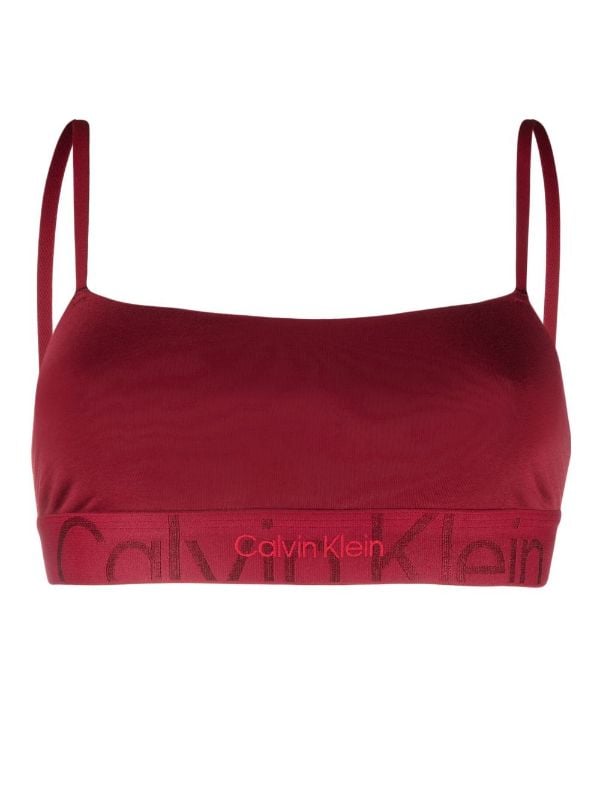 Calvin Klein Unlined logo-underband Bralette - Farfetch