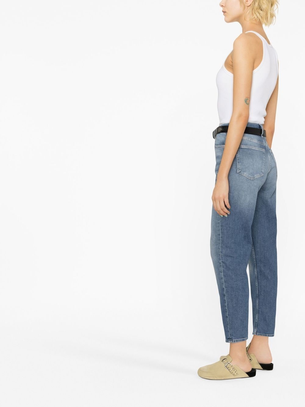 Calvin Klein Jeans high-rise tapered-leg Jeans - Farfetch
