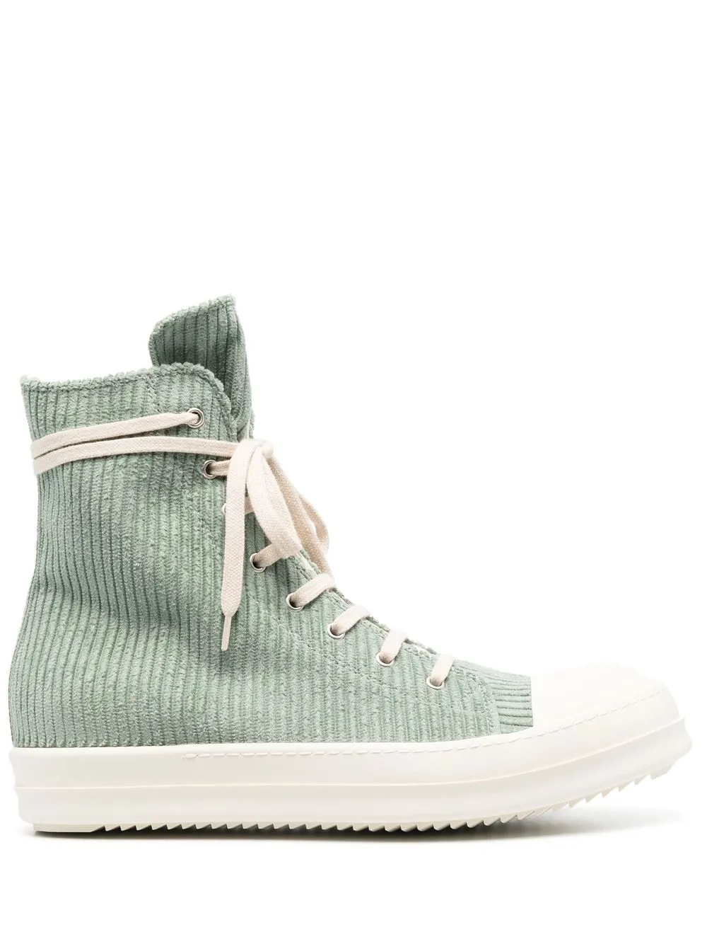 

Rick Owens DRKSHDW ribbed lace-up sneakers - Green