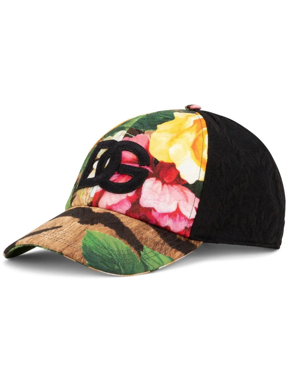 

Dolce & Gabbana gorra con estampado floral - Negro