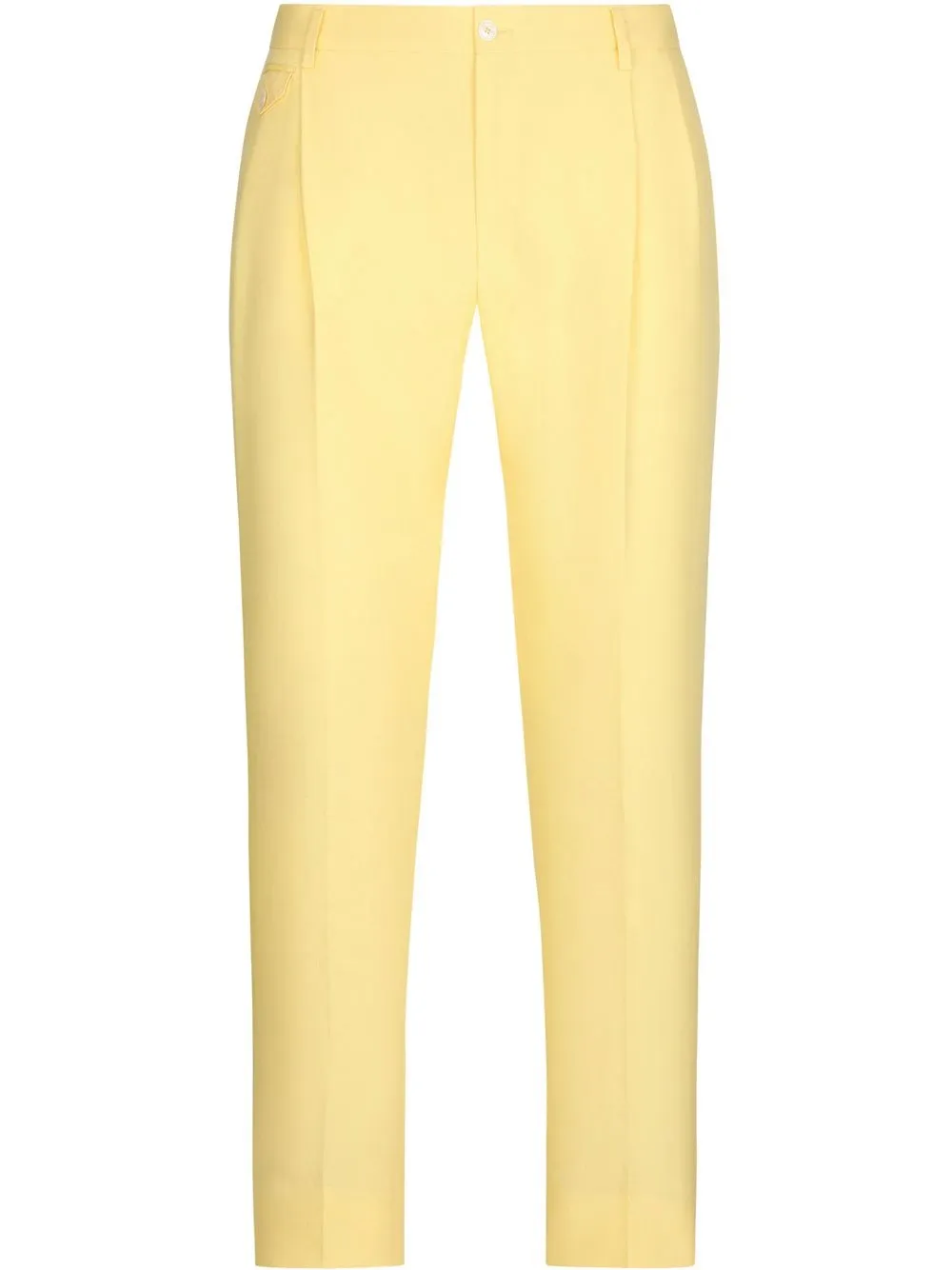

Dolce & Gabbana tailored linen trousers - Yellow
