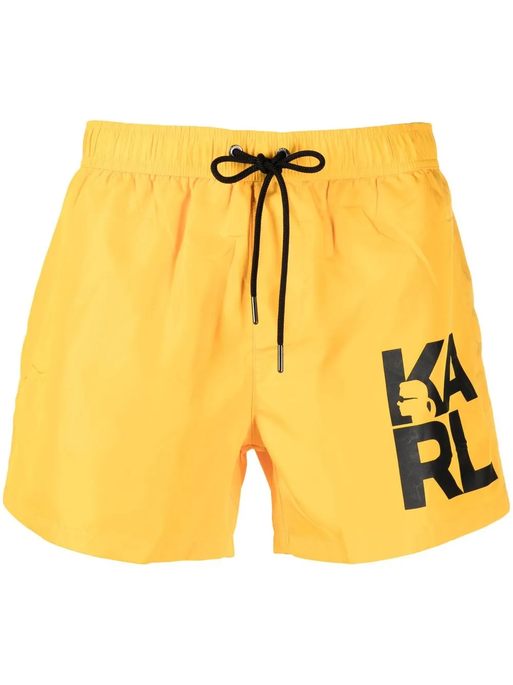 

Karl Lagerfeld logo-print swimming shorts - Yellow