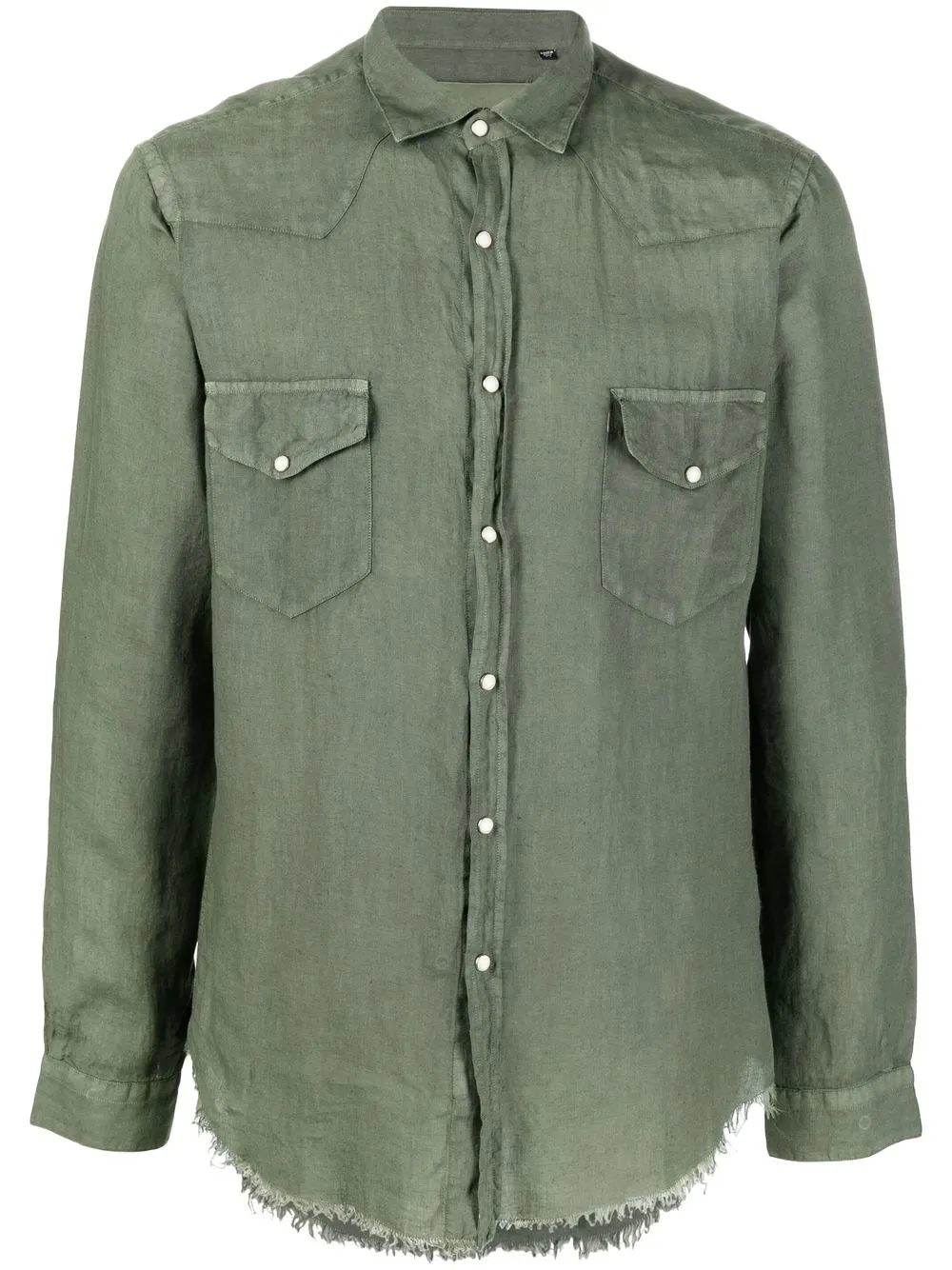 Costumein rough-hem Linen Shirt - Farfetch