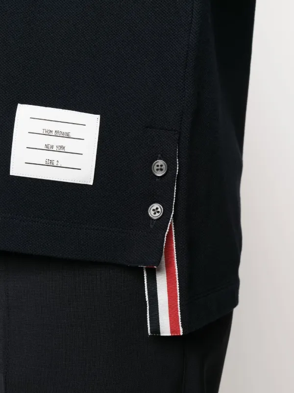Thom Browne 4-Bar Polo Shirt | Blue | FARFETCH