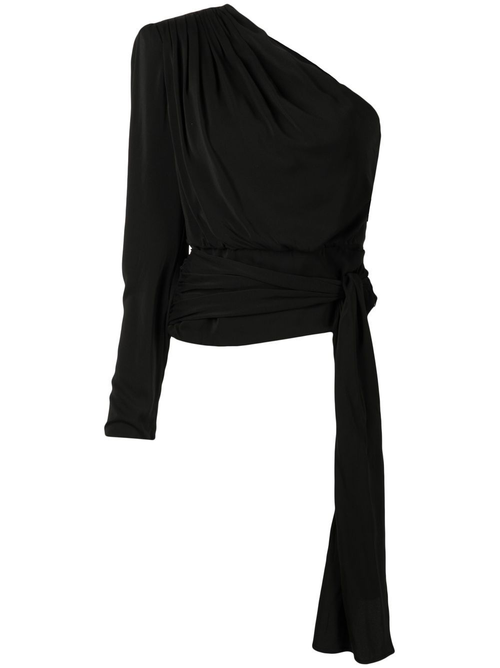 

MANNING CARTELL one-shoulder knotted blouse - Black