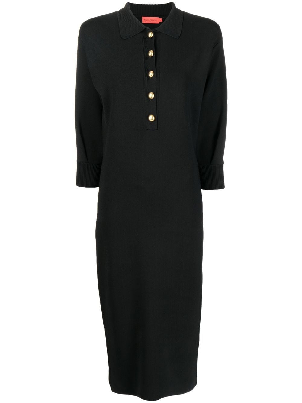 Manning Cartell Fine Knit Midi Dress In Black