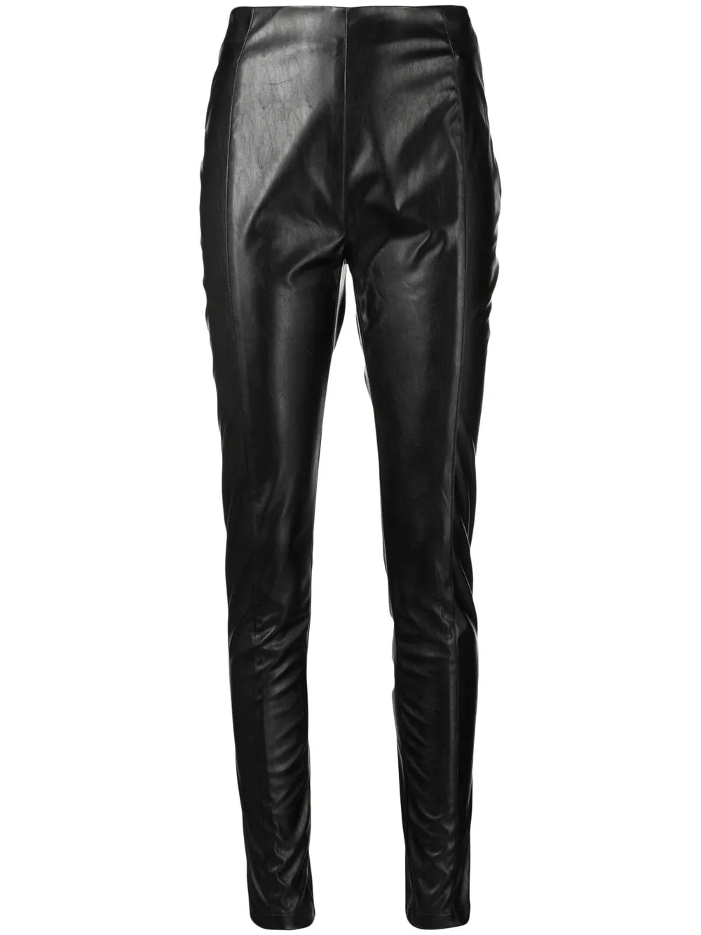 

MANNING CARTELL high-waist coated skinny trousers - Black