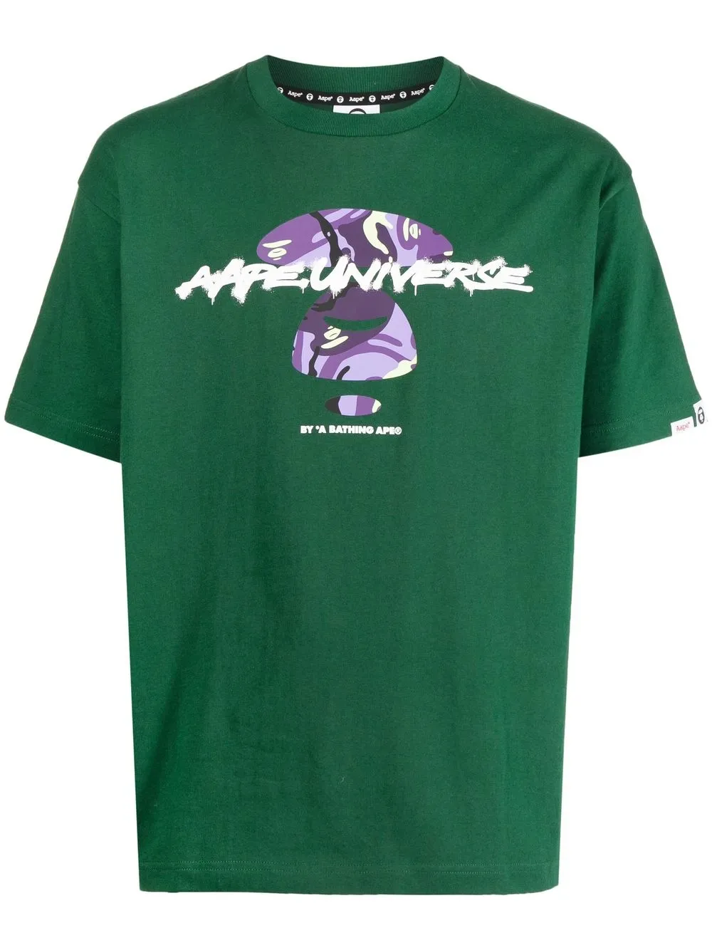 

AAPE BY *A BATHING APE® playera manga corta con logo estampado - Verde