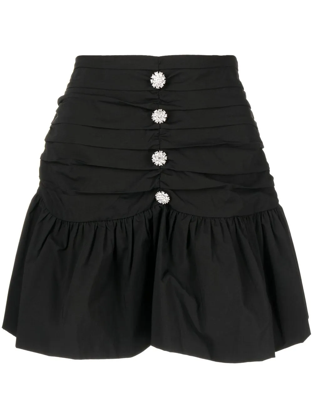 

b+ab pleate-detail flared mini skirt - Black