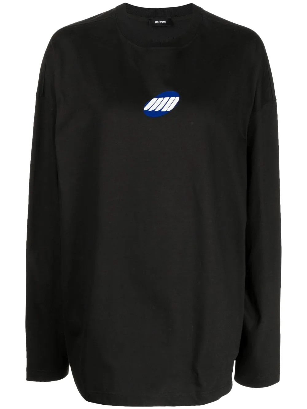 

We11done logo-print cotton sweater - Black