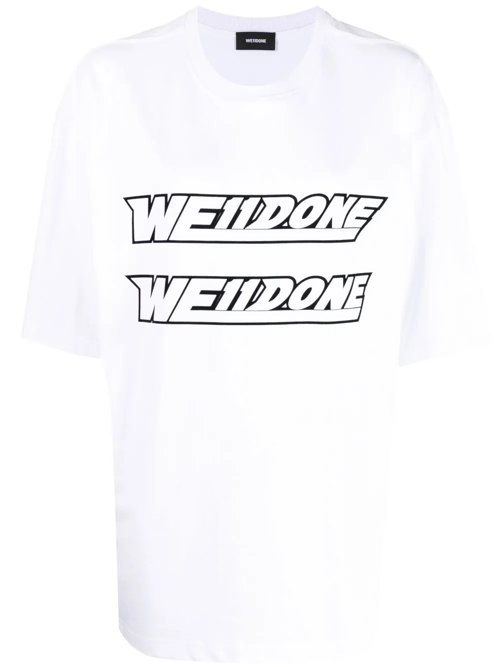 

We11done playera con logo estampado - Blanco