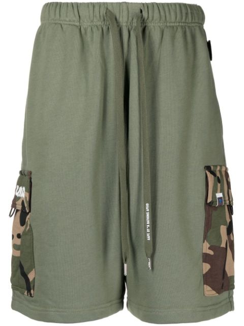 AAPE BY *A BATHING APE Ape Head camouflage cargo shorts Men