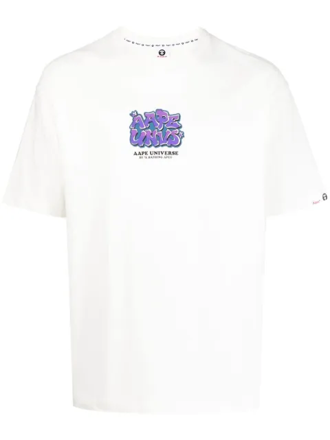 AAPE BY *A BATHING APE® logo-print short-sleeved T-shirt