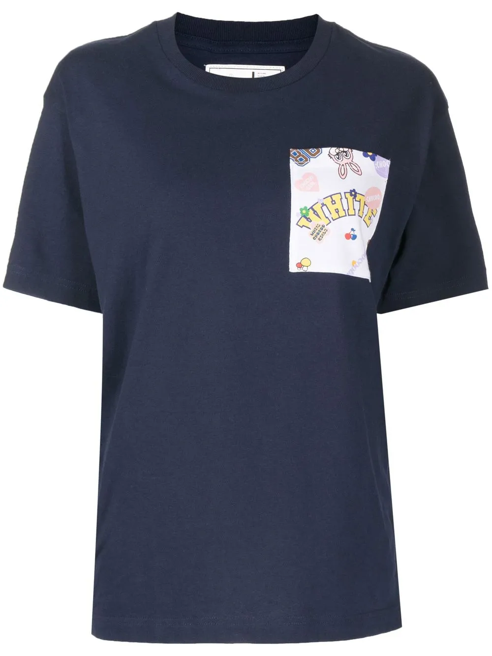 

CHOCOOLATE playera con bolsillo de parche y logo - Azul