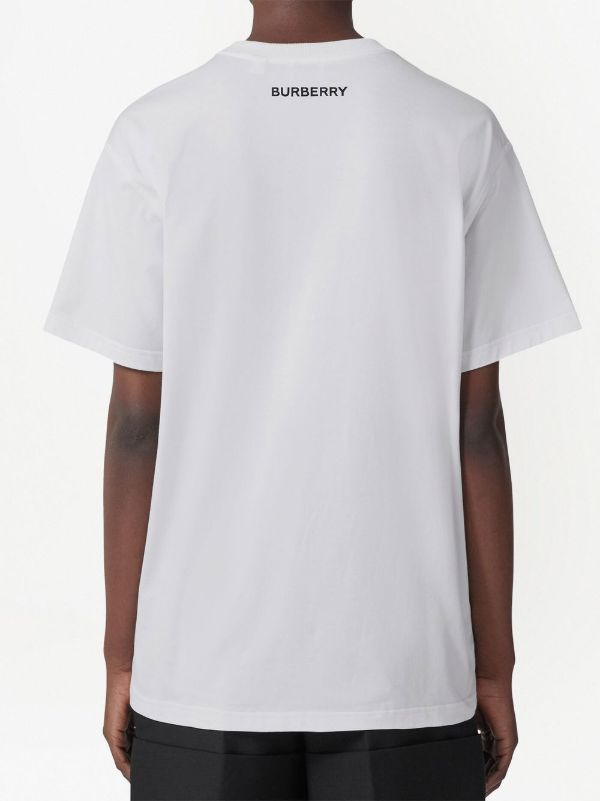 Burberry deer-print Cotton T-shirt - Farfetch