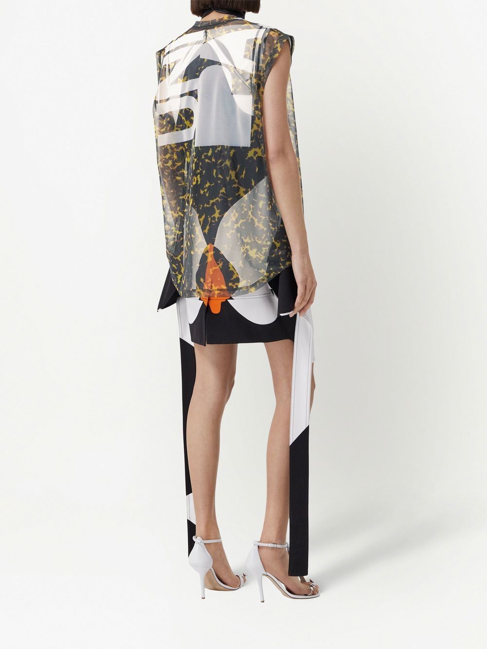 Burberry sleeveless slogan-print top Women