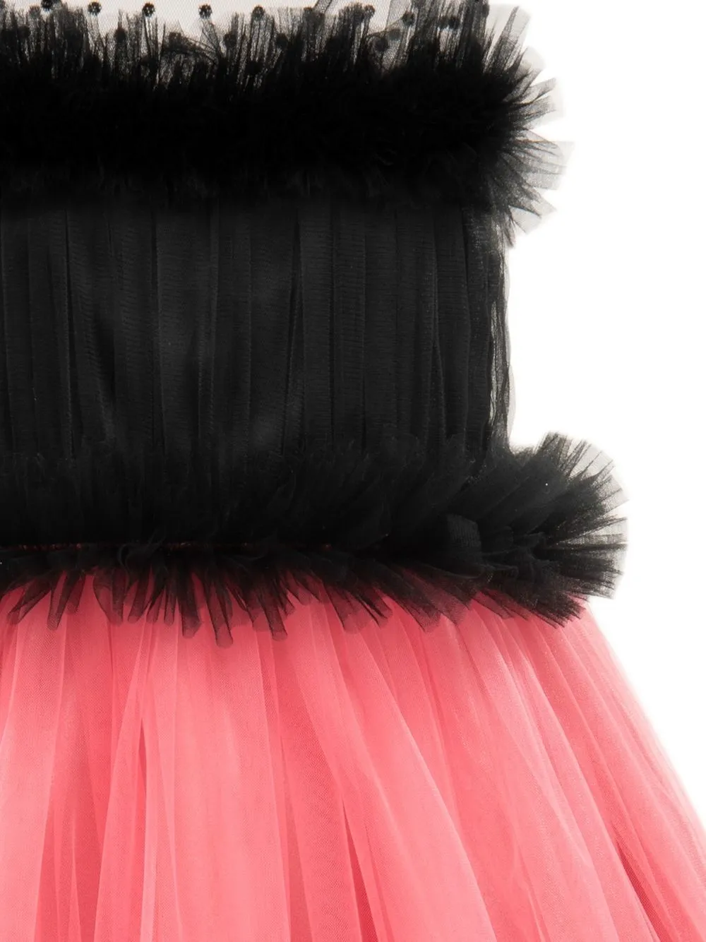  Tulleen Stacia Kleid Mit Rüschen   Schwarz 