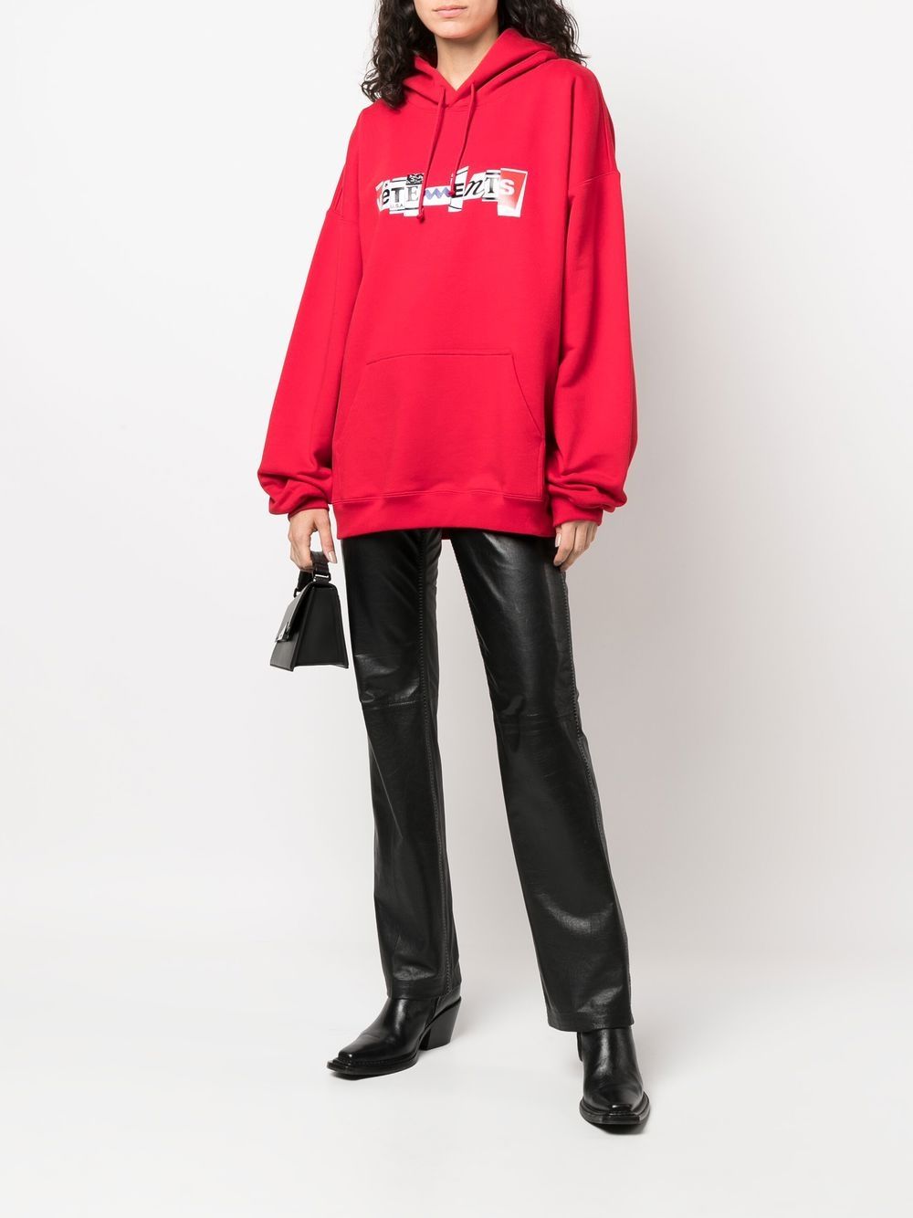 VETEMENTS logo-print Hoodie - Farfetch