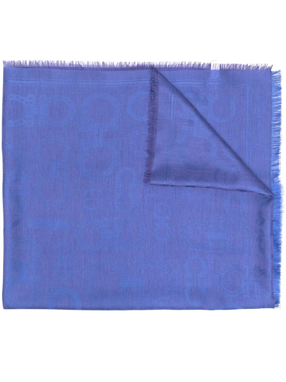 

Salvatore Ferragamo mascada con estampado Gancini - Azul