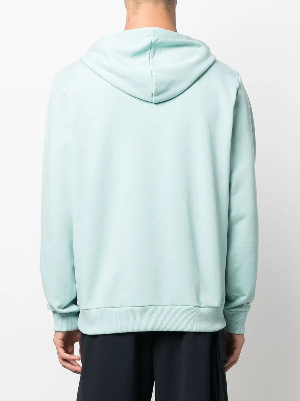 A.P.C. Item logo print rib trimmed Hoodie Farfetch