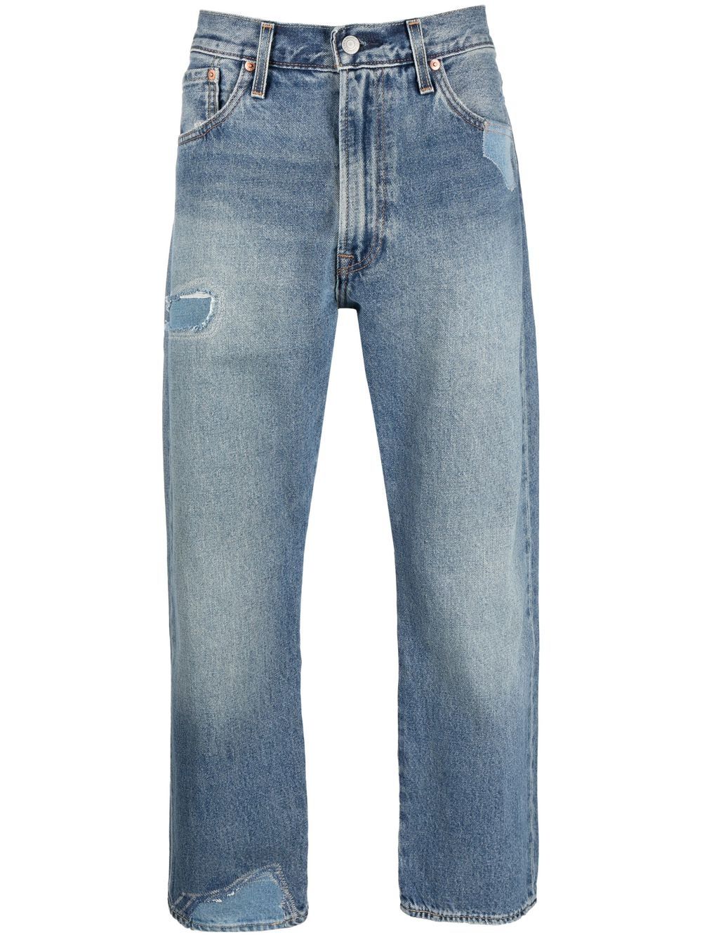 Levi's 551 straight-leg cropped jeans