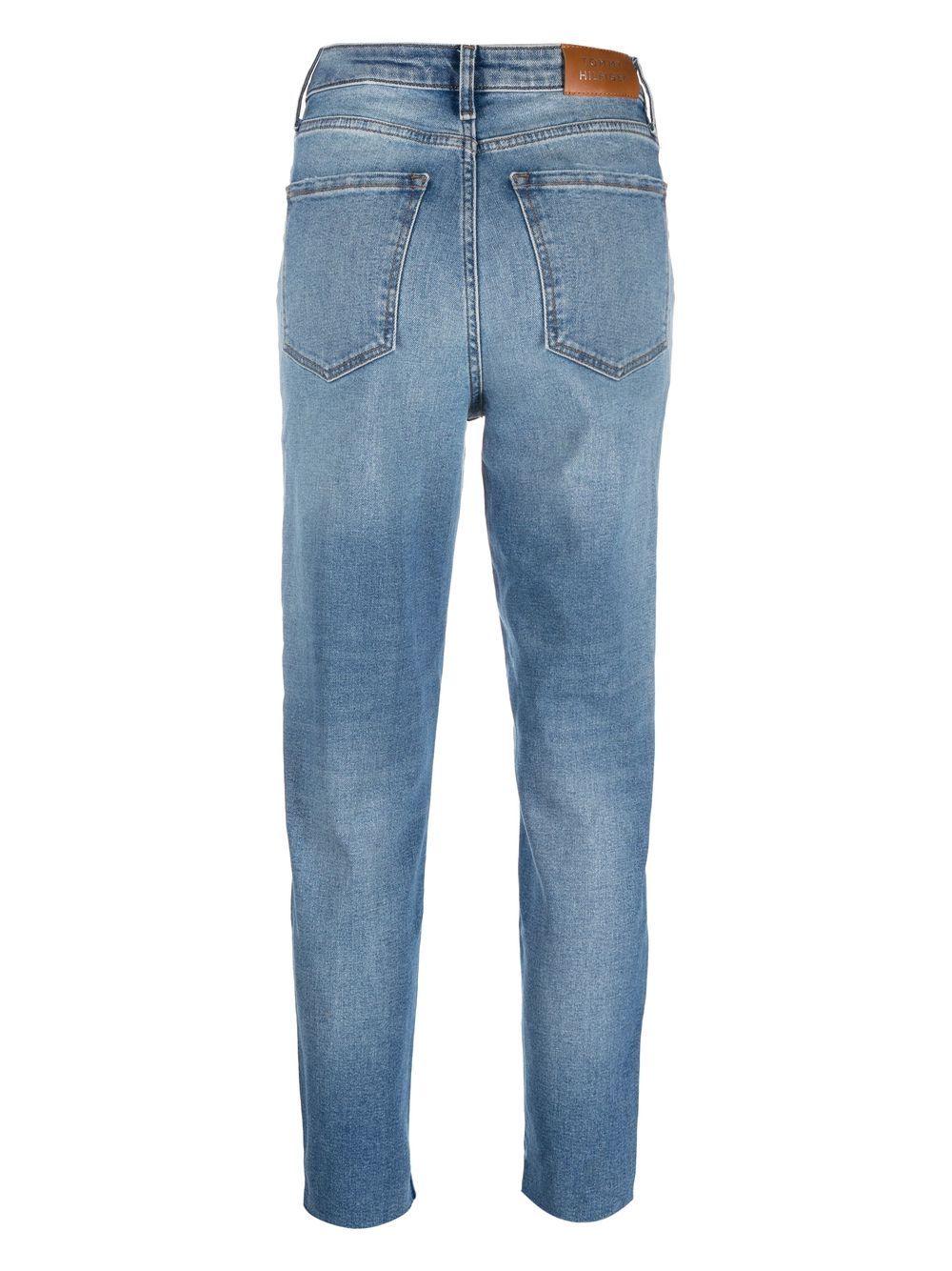 Shop Tommy Hilfiger Tapered-leg Denim Jeans In Blue