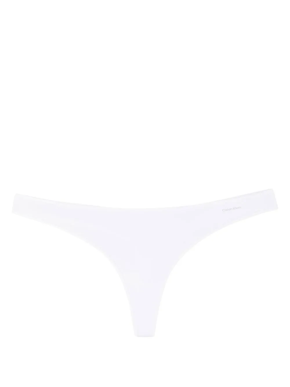 

Calvin Klein plain stitched-edge thong - White