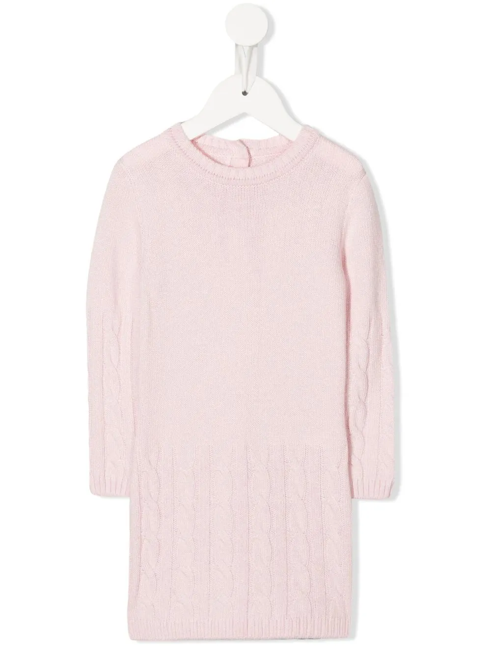 

Lapin House cable-knit detail dress - Pink