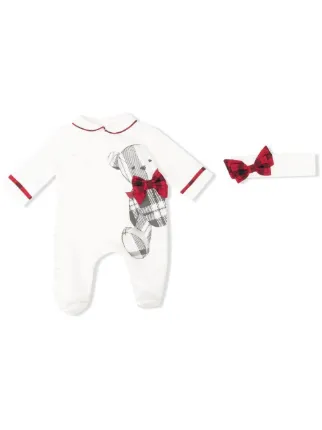 Tartan babygrow outlet