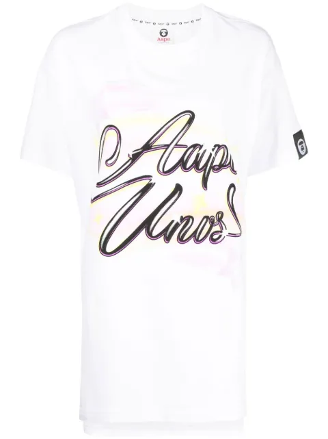 AAPE BY *A BATHING APE® T-Shirt mit Graffiti-Print
