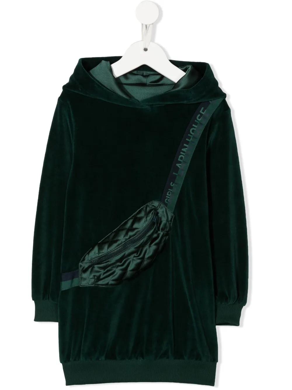 

Lapin House vestido con capucha y bolsillo - Verde