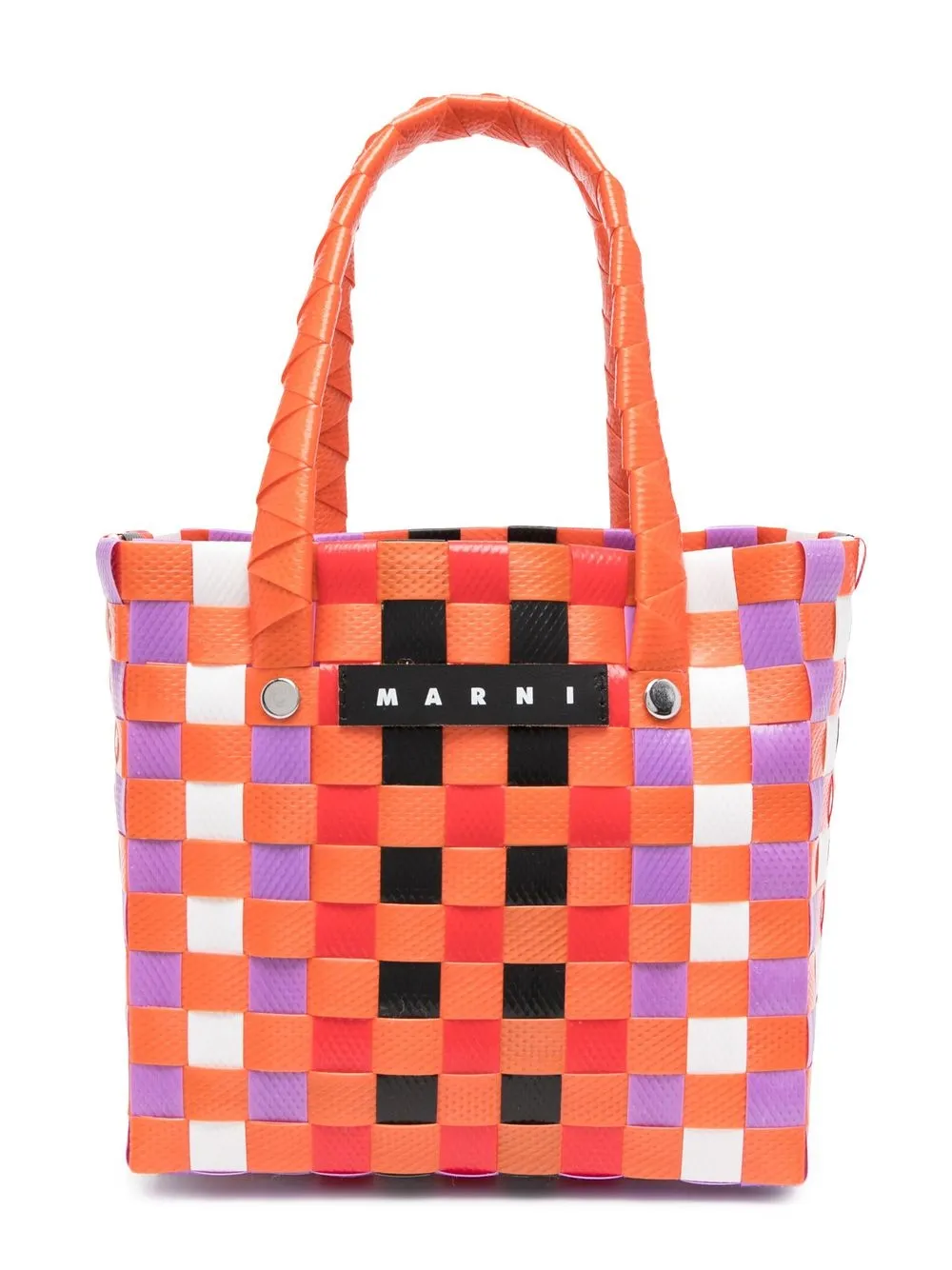 

Marni Kids tote con asa superior y logo - Naranja