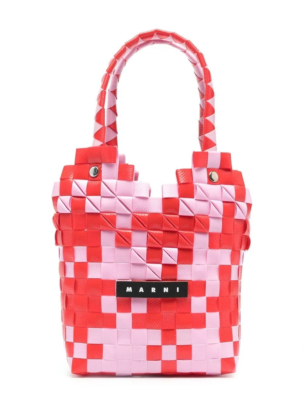 Marni Kids colour-block diamond basket bag
