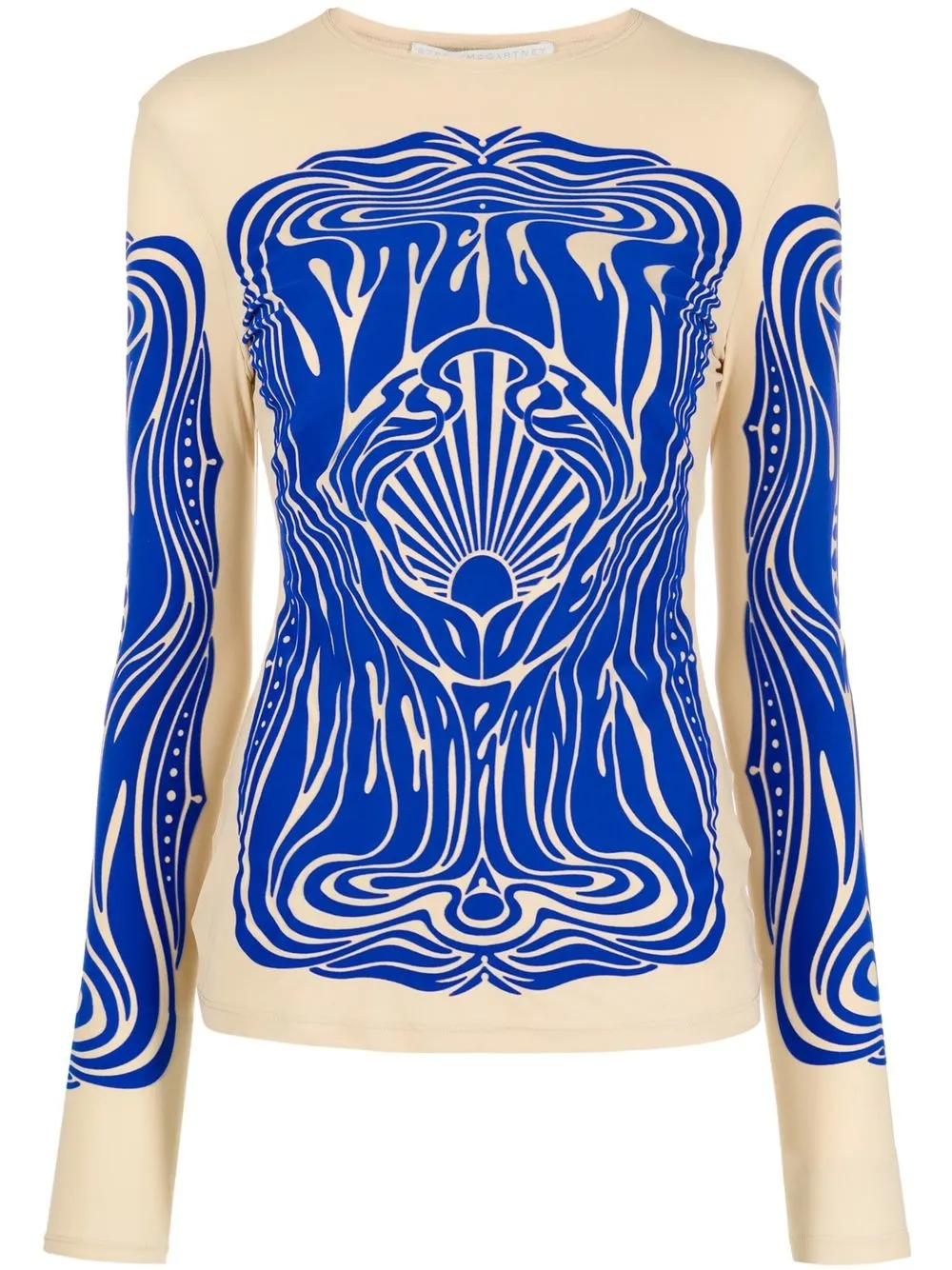 

Stella McCartney top manga larga con estampado gráfico - Neutro