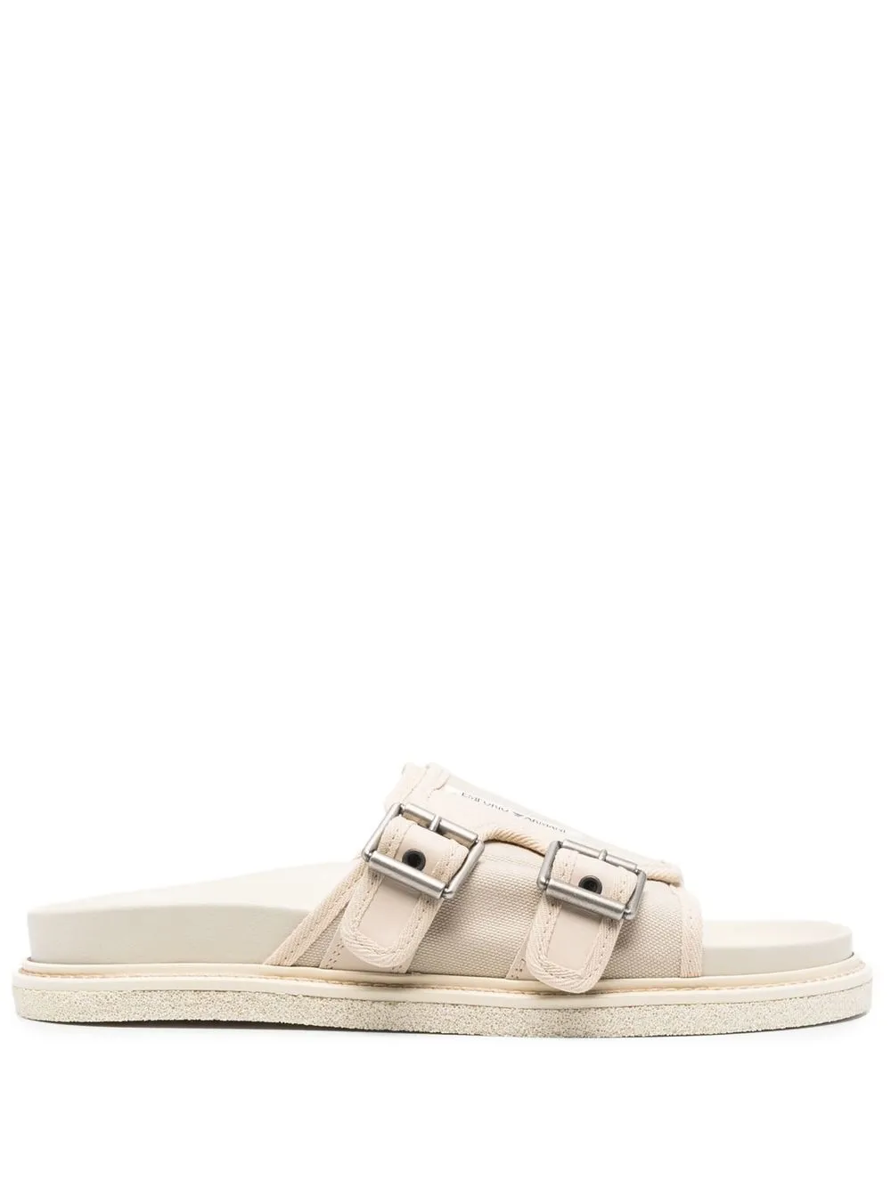 

Emporio Armani sandalias con doble hebilla - Neutro