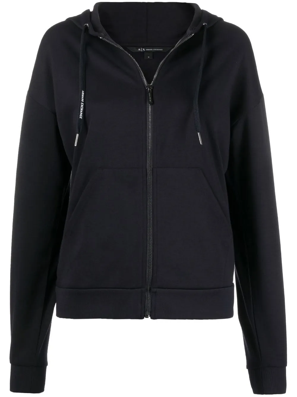 

Armani Exchange logo-print zip-up hoodie - Blue