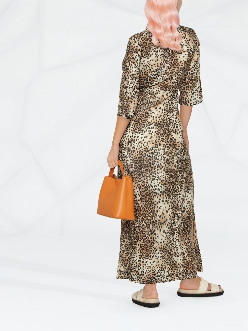 Shop Max & Moi Leopard-print Dress In Neutrals