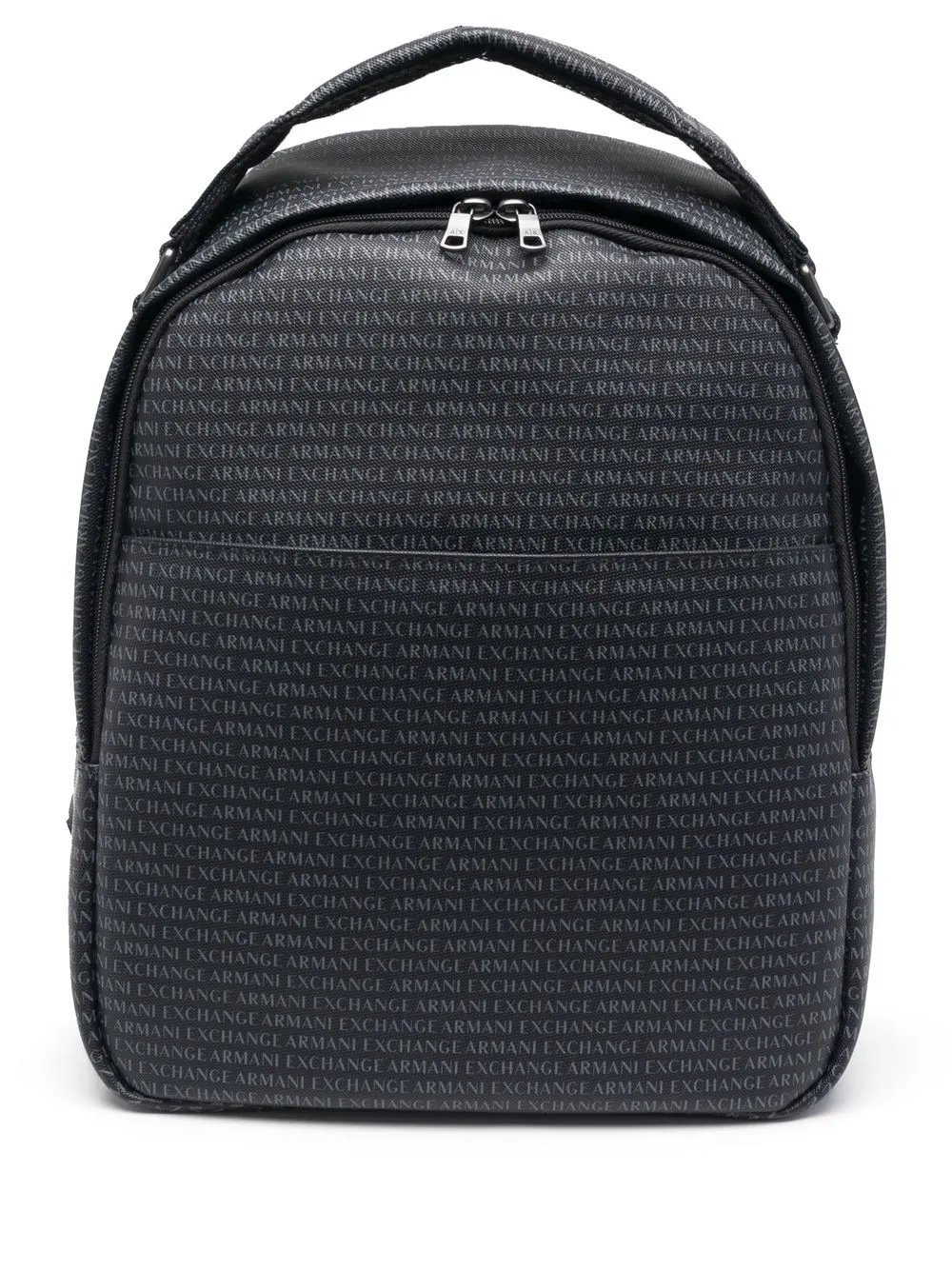 

Armani Exchange logo-print zipped backpack - Blue