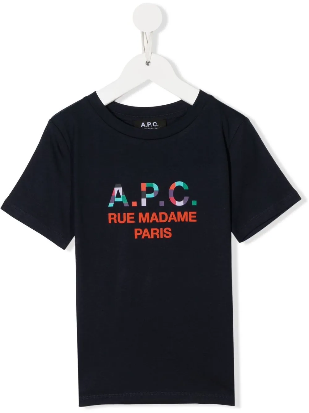 

A.P.C. KIDS playera con logo estampado - Azul