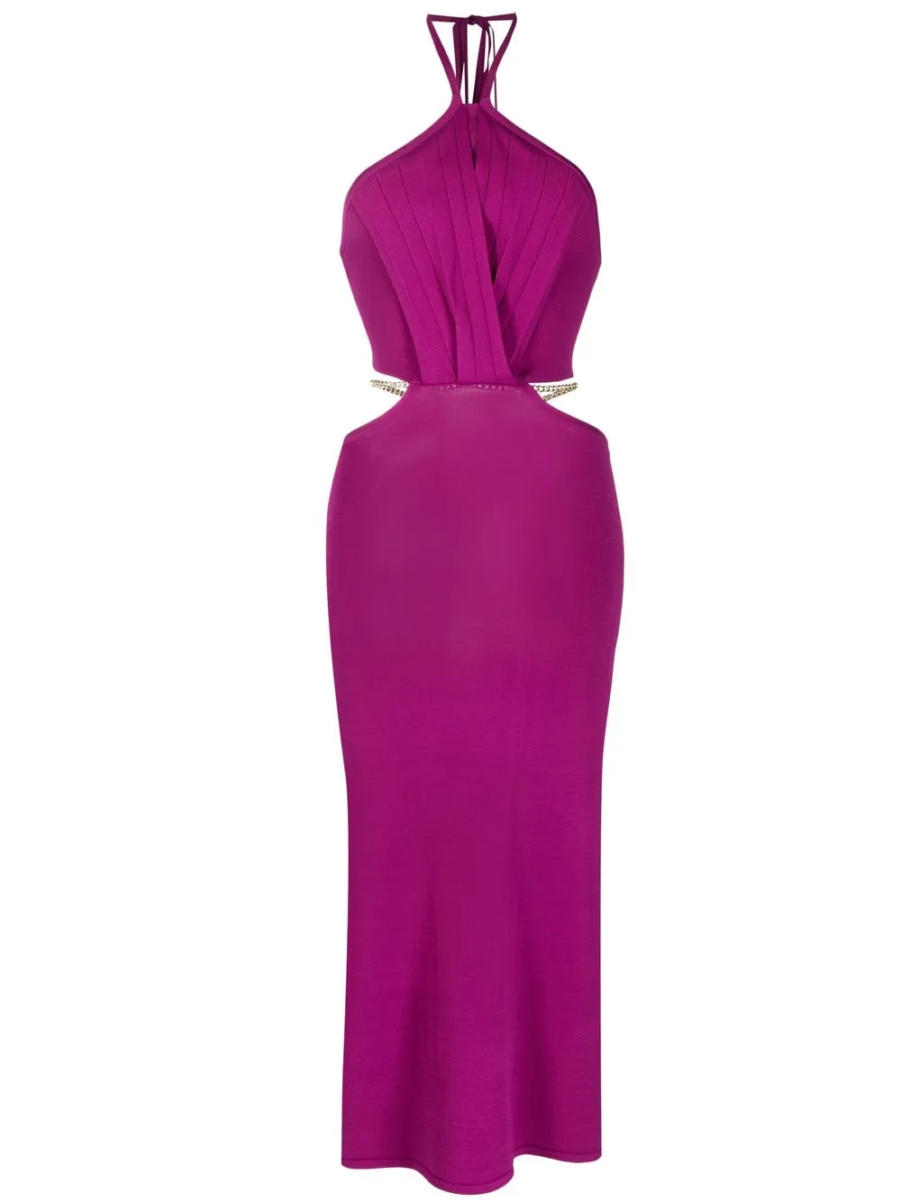 

MANNING CARTELL cut-out detail knit dress - Purple