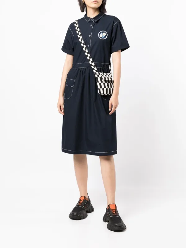 CHOCOOLATE short-sleeve Denim Midi 