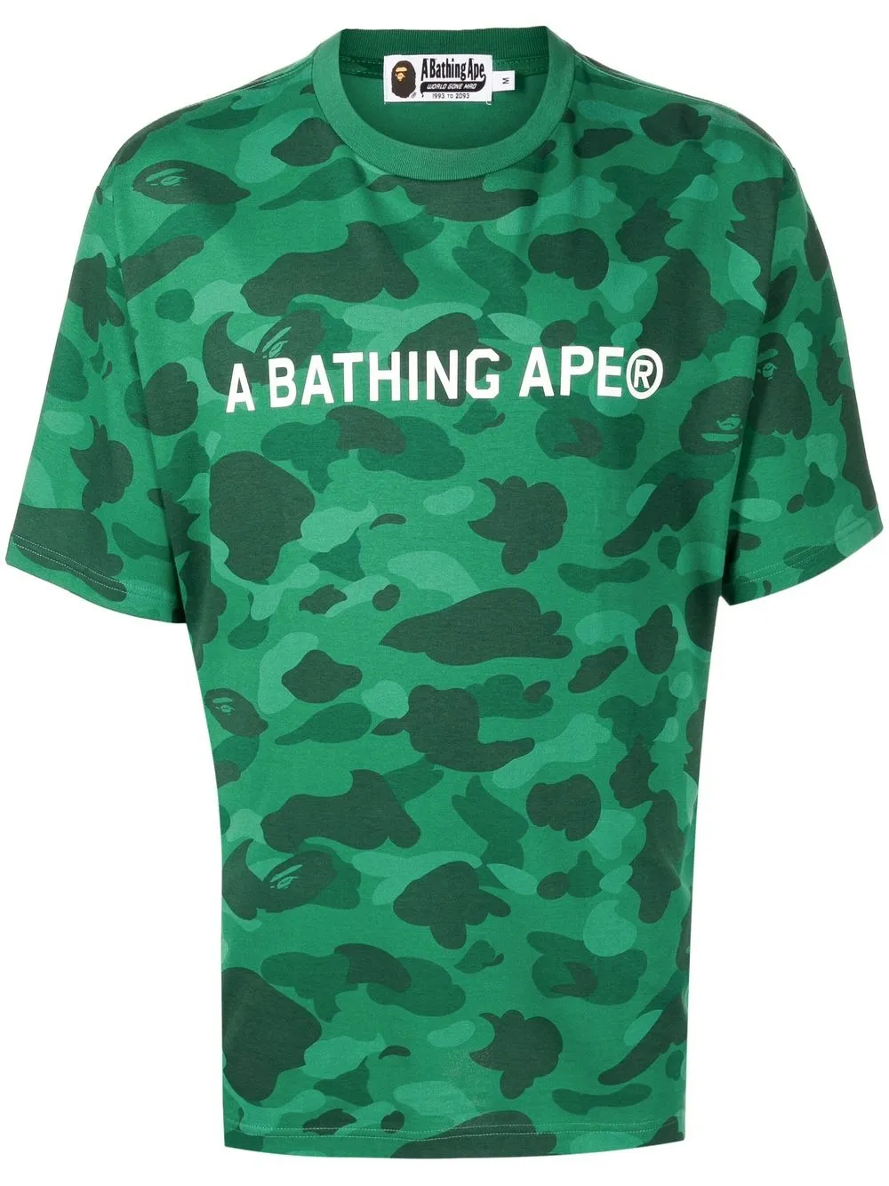 

A BATHING APE® playera con estampado militar - Verde