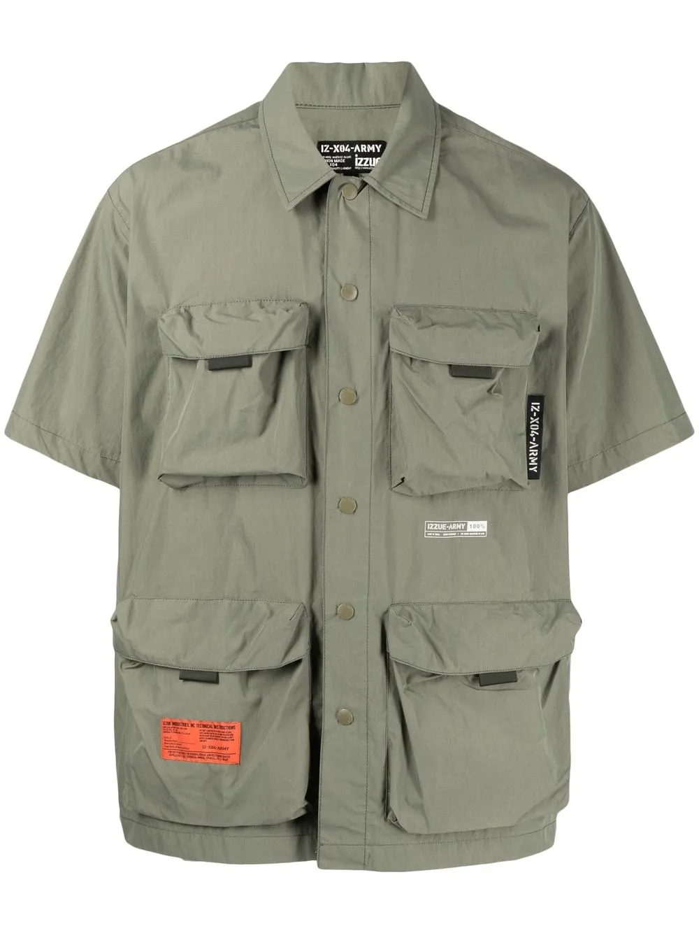 

izzue camisa cargo - Verde